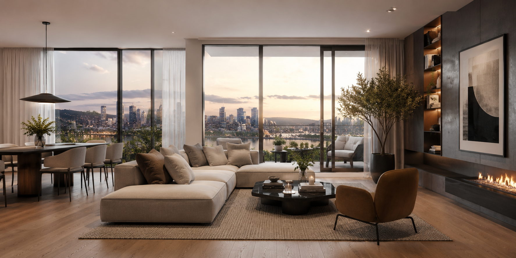 Modern home exterior representative of homes available to first-time buyers in Laval